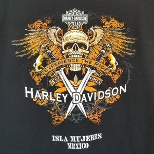 Harley Davidson Isla Mujeres Mexico Tshirt